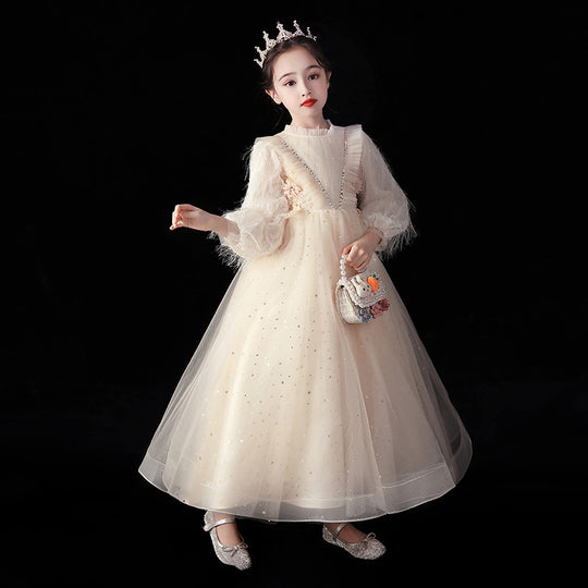 Girls' Stylish Princess Dress with High Quality Material for 3-8 Years Old