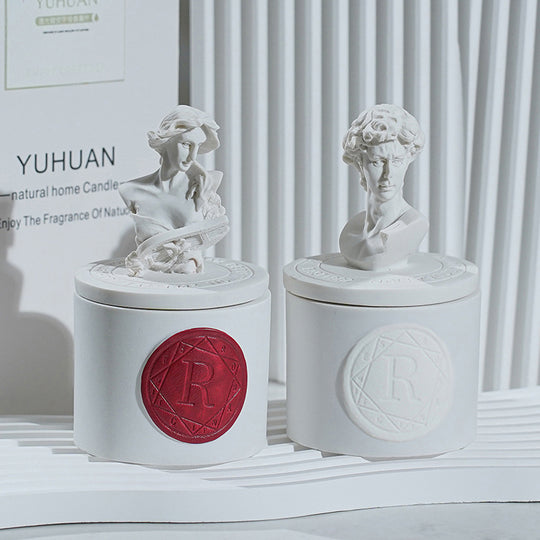 Unique High-End Gift: Small Batch Handcrafted Soy Wax Sculpture Fragrance Candle