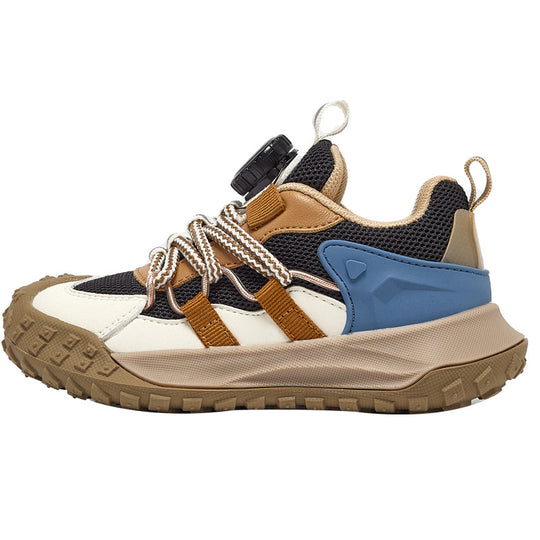 MQD Kids Athletic Shoes with Breathable Rotatable Buckle and Tire Bottom for All Seasons